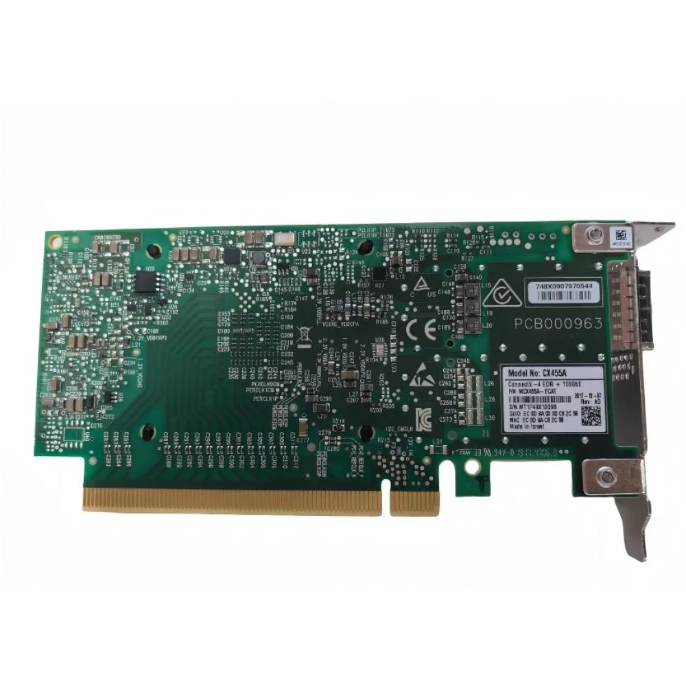 MCX455A-ECAT CX455A, placa de  - 100Gbe Qsfp28 Network Card avaliação e preço
